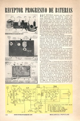 Receptor Progresivo de Baterías para Experimentadores - Julio 1951