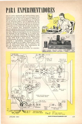 Receptor Progresivo de Baterías para Experimentadores - Julio 1951