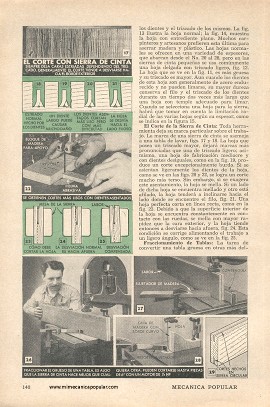 El uso de la sierra de cinta - Abril 1949