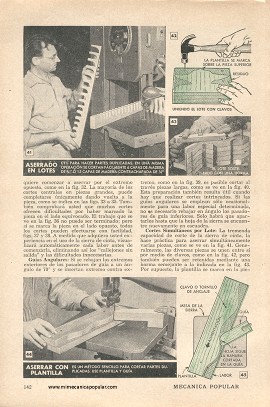 El uso de la sierra de cinta - Abril 1949