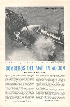 Bomberos del Mar en Acción - Enero 1954