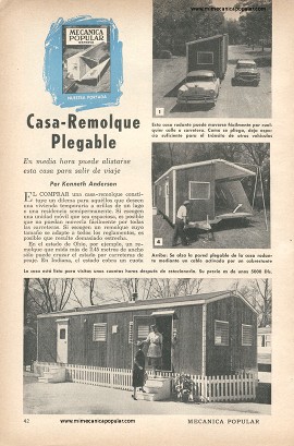 Casa-Remolque Plegable - Octubre 1957