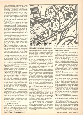 Cómo eliminar los ruidos del motor - Agosto 1985