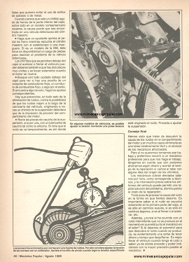 Cómo eliminar los ruidos del motor - Agosto 1985