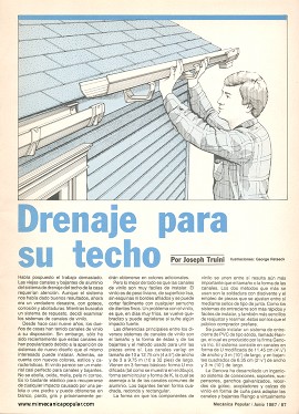Drenaje para su techo - Junio 1987