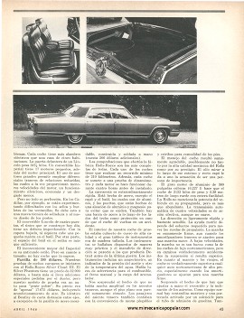 Al caso de los Autos de Lujo - Abril 1966