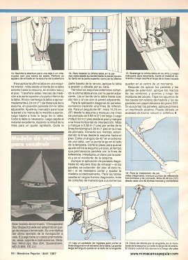 Cómo instalar paneles de madera - Abril 1987
