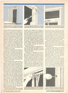 Instale una puerta deslizante - Enero 1987