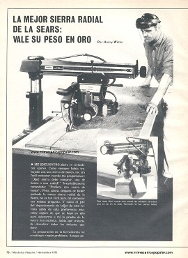 La Mejor Sierra Radial - Noviembre 1971