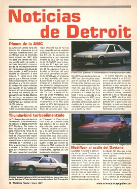 Noticias de Detroit - Enero 1987