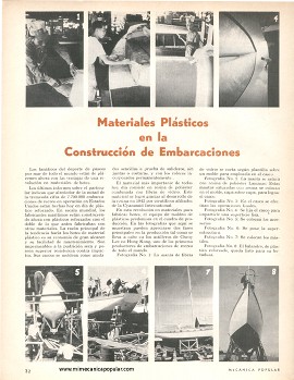 Materiales Plásticos en la Construcción de Embarcaciones - Julio 1966