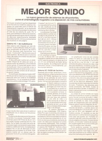 Mejor sonido - Agosto 1992