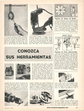 Conozca sus Herramientas - Julio 1964