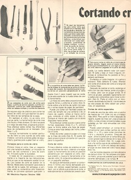 Cortando cristales como un profesional - Octubre 1980