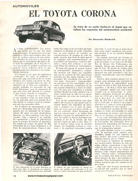 El Toyota Corona - Abril 1967