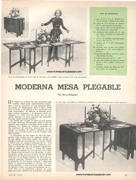 Moderna Mesa Plegable - Julio 1964