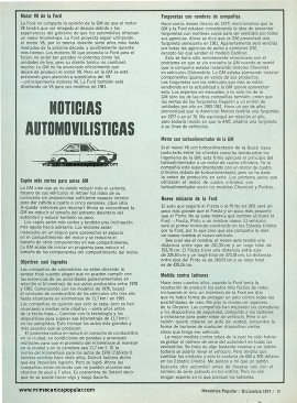 Noticias Automovilísticas - Diciembre 1977