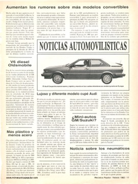 Noticias Automovilísticas - Febrero 1982