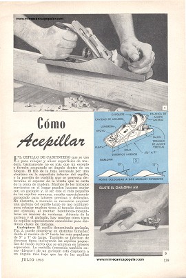 Cómo Acepillar - Julio 1953