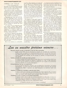Corrija las Fallas del Arranque en el Verano - Noviembre 1964
