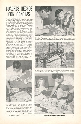 Cuadros Hechos con Conchas Marinas - Mayo 1955