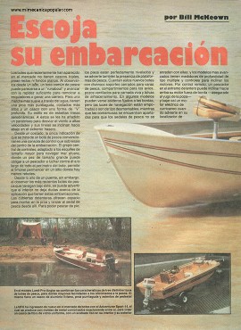 Escoja su embarcación - Agosto 1983