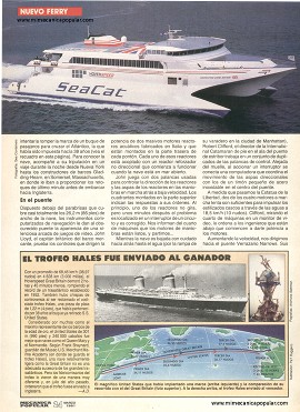 Nuevo Ferry SeaCat - Marzo 1991