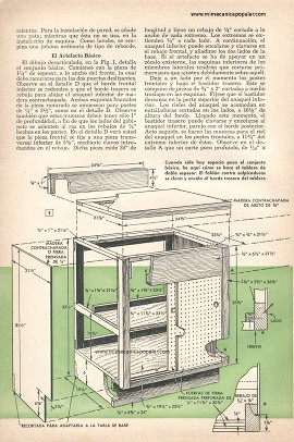 Moderno y Útil Lavabo Tocador - Mayo 1957