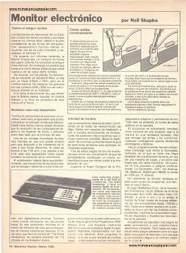Monitor electrónico - Marzo 1980