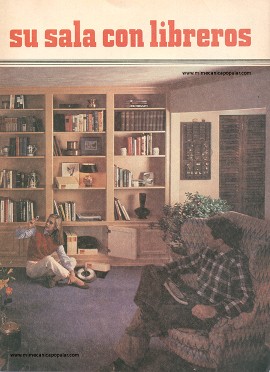 Redecore su sala con libreros - Mayo 1984