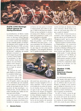 Prueba de comparación - Todos Contra La Harley - Septiembre 1996