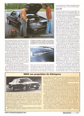 MP prueba tres autos que consumen metanol -Chevrolet -Ford -Chrysler -Febrero 1990