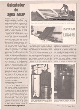 Calentador de agua solar - Enero 1978
