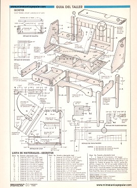 Guía detallada para construir un escritorio del Siglo XVIII - Parte I - El plano