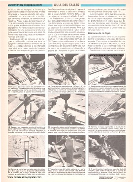 Guía detallada para construir un escritorio del Siglo XVIII - Parte III - Juntas y bordes