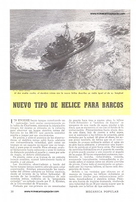 Nuevo Tipo de Hélice Para Barcos - Mayo 1950