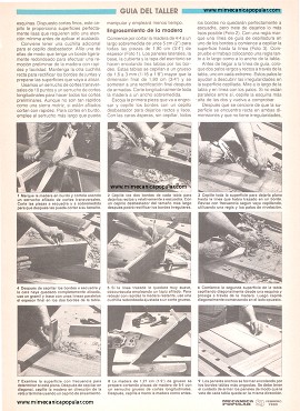 Guía detallada para construir un escritorio del Siglo XVIII - Parte II - Preparando la madera