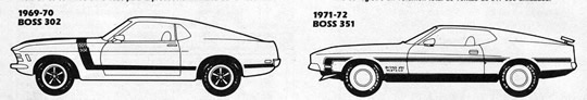 1969-70 - BOSS 302 -  1971-72 - BOSS 351