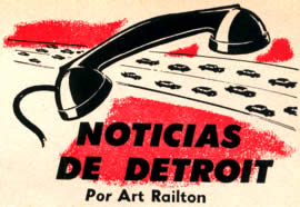 Noticias de Detroit Agosto 1958 Por Art Railron
