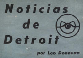Noticias de Detroit - Febrero 1956 - por Leo Donovan