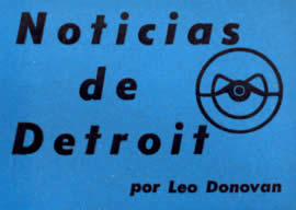 Noticias de Detroit Julio 1955 por Leo Donovan