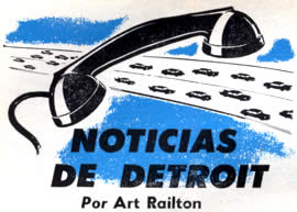 Noticias de Detroit Junio 1959 Por Art Railton