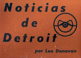 Noticias de Detroit Agosto 1954 - por Leo Donovan