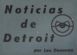 Noticias de Detroit Julio 1954 - por Leo Donovan