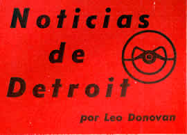 Noticias de Detroit Noviembre 1954 - por Leo Donovan