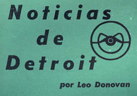 Noticias de Detroit Octubre 1954 - por Leo Donovan