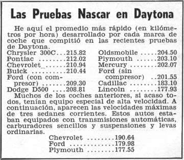Las Pruebas Nascar en Daytona - Mayo 1957