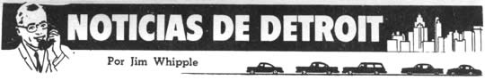 Noticias de Detroit Septiembre 1961 - Por Jim Whipple