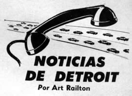 Noticias de Detroit Agosto 1959 Por Art Railton