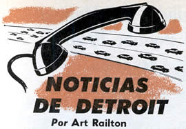 Noticias de Detroit Julio 1958 Por Art Railton